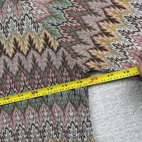 Twik By Simons Bodycon Dress Boho Retro Missoni-Style Multicolor 70's Chic Sz L - Picture 9 of 16